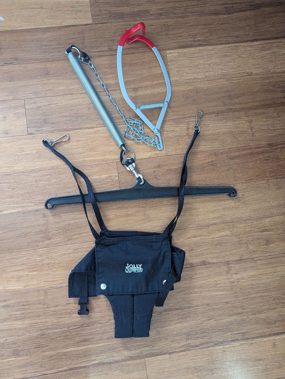 Jolly Jumper Baby Door Bouncer Harness in Black